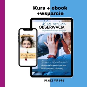 Kurs Obserwacja + ebook: Psycholog szkolny + wsparcie na grupie